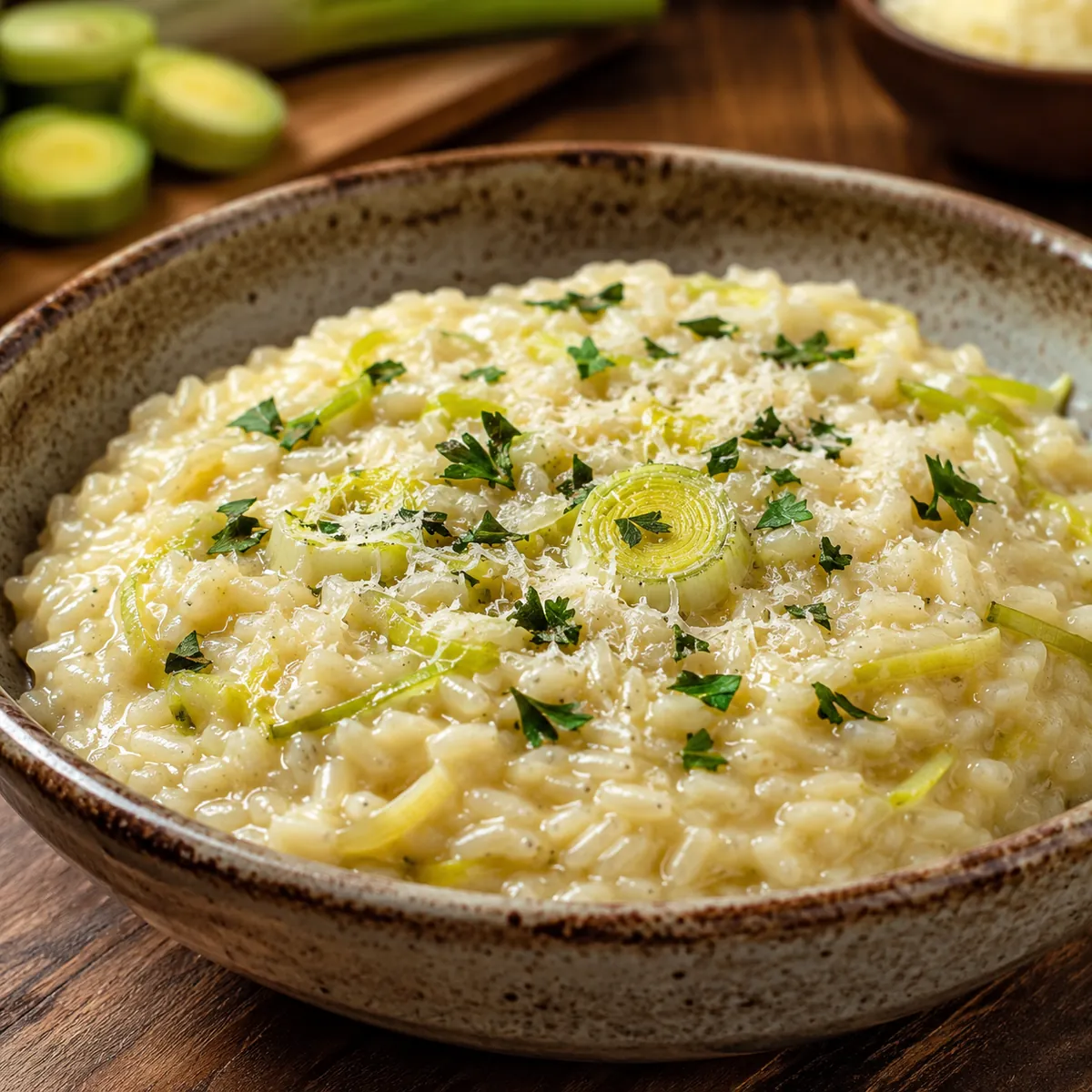 Risoto de Alho Poró