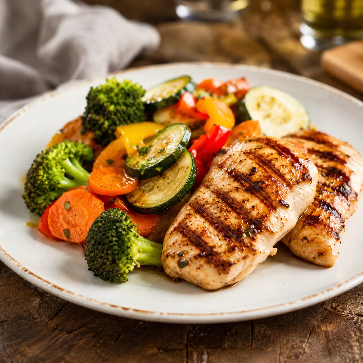 Frango Grelhado com Legumes