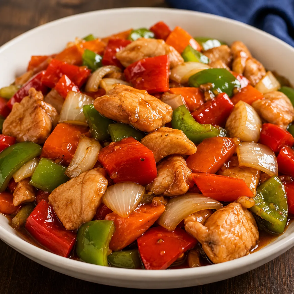 Frango Xadrez com Legumes