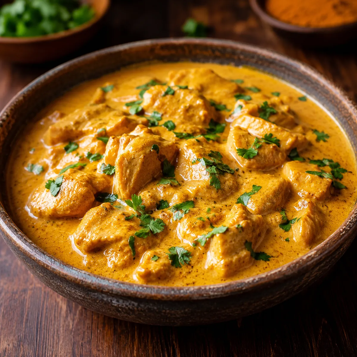 Frango ao Molho de Curry Cremoso