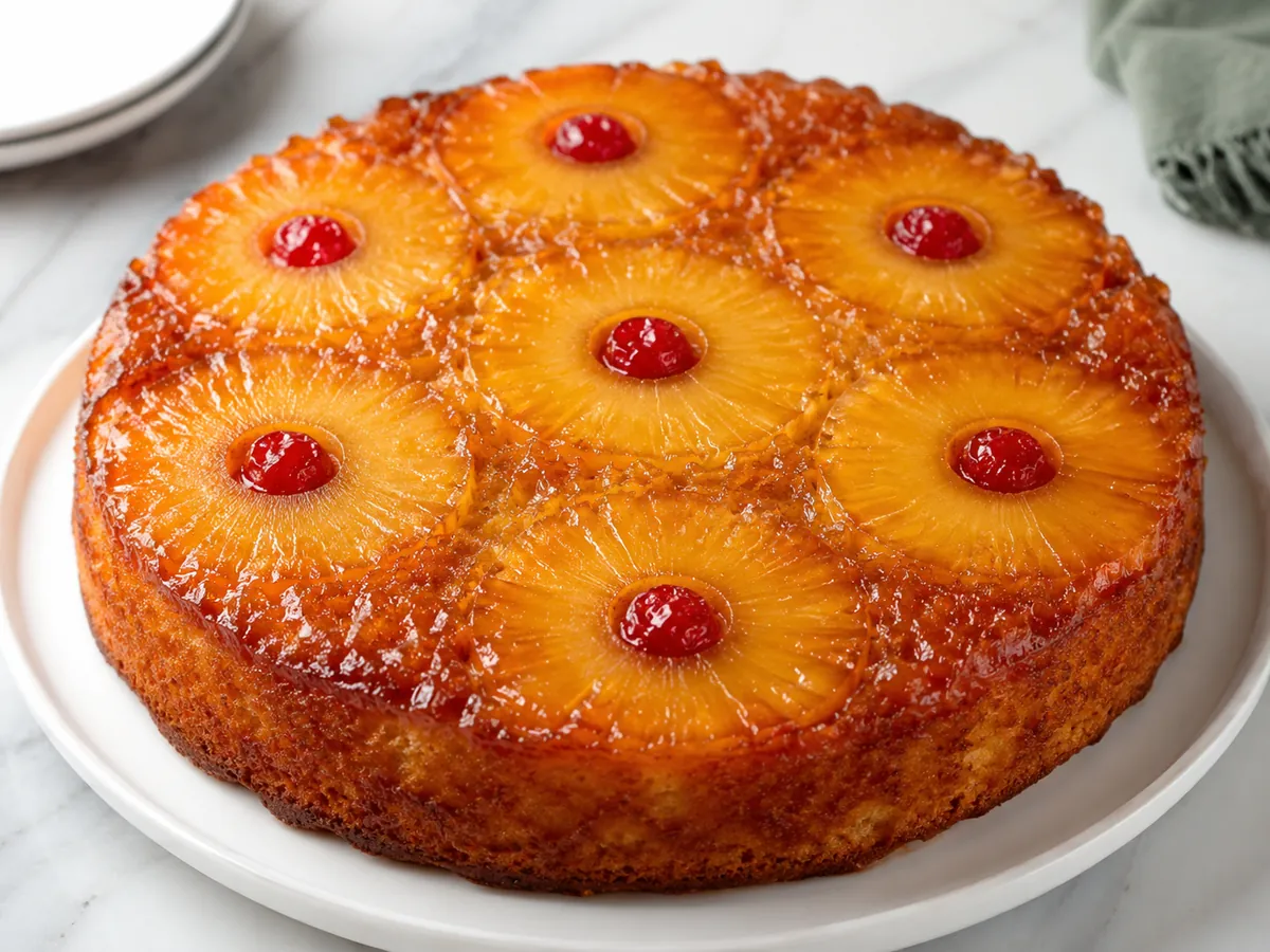 Bolo de Abacaxi Invertido