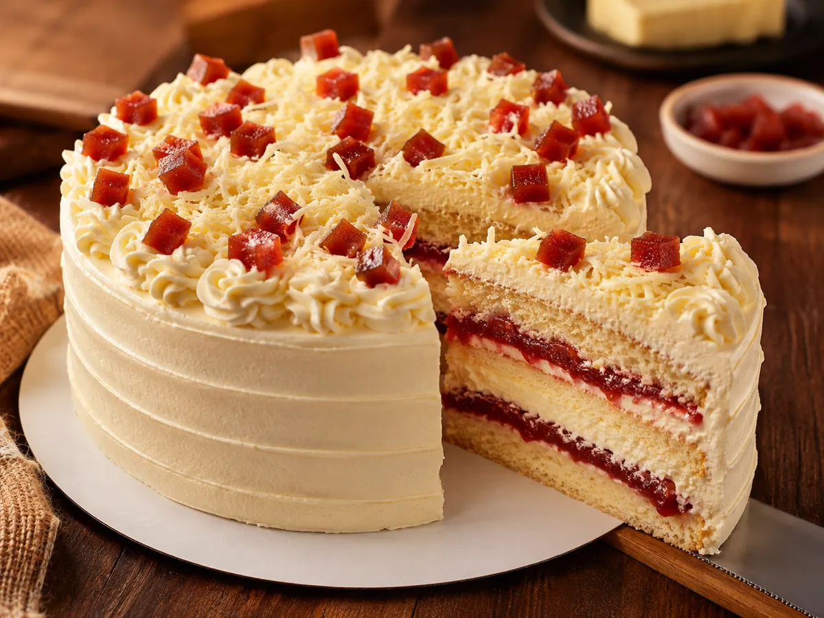 Bolo de Goiabada com Queijo