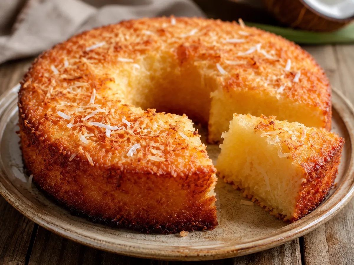 Bolo de Tapioca com Coco