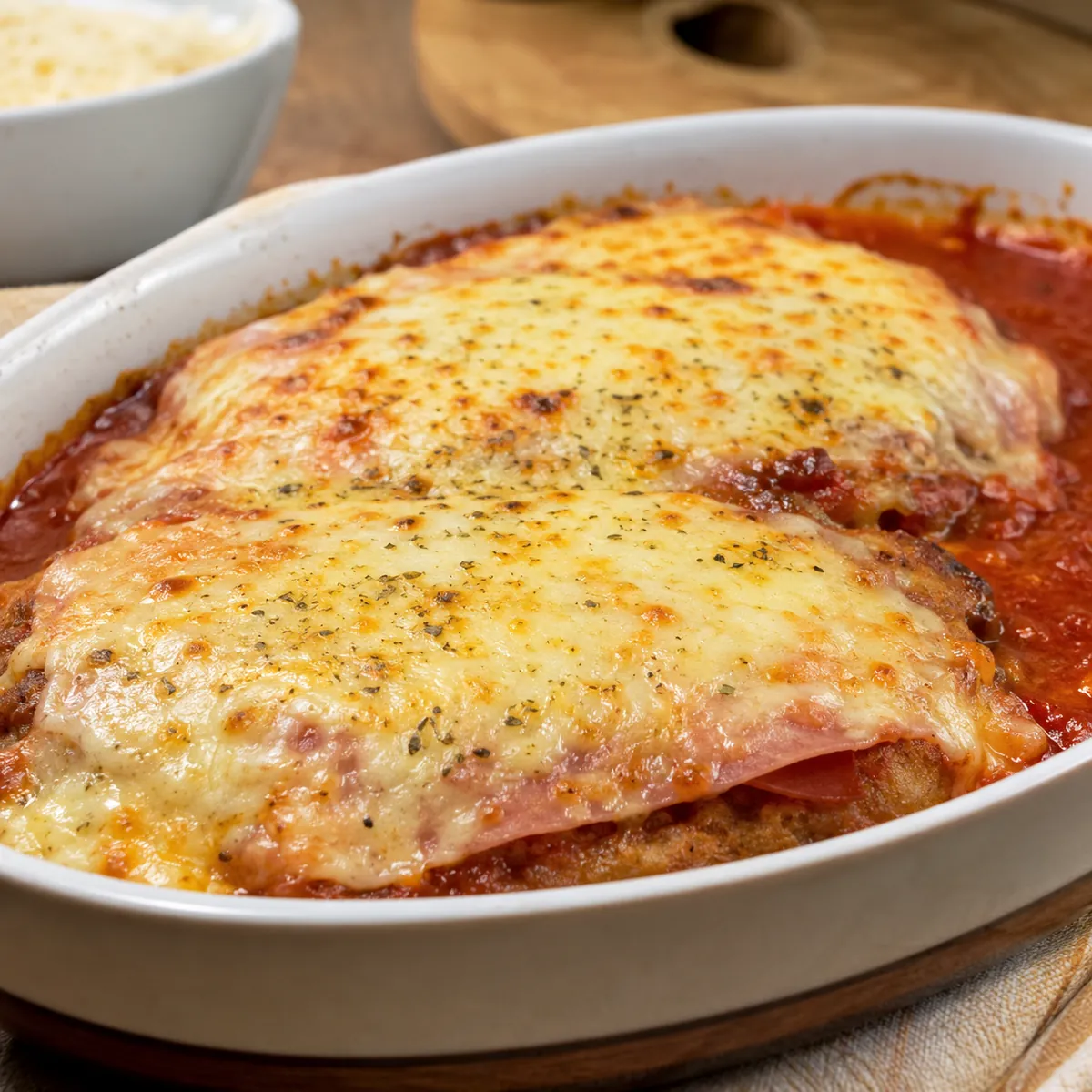 Bife à Parmegiana de Forno
