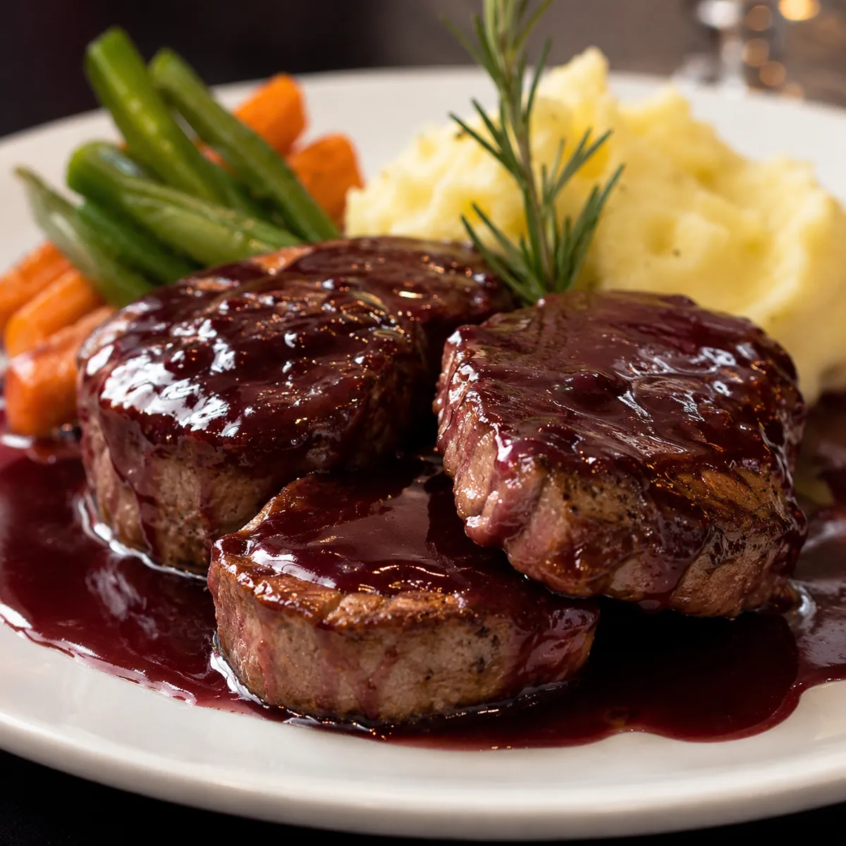 Filé Mignon ao Molho de Vinho