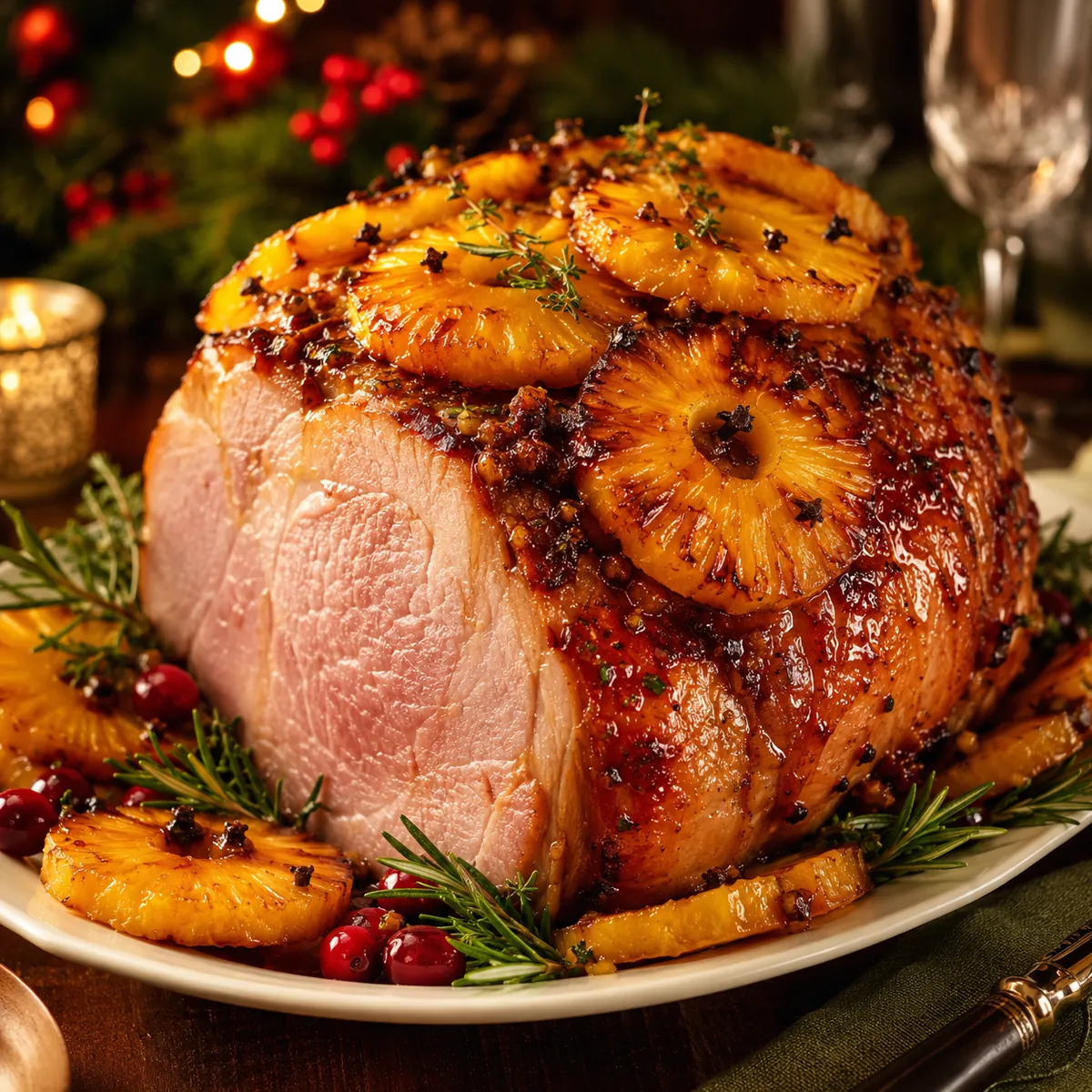 Pernil de Porco com Abacaxi Natalino