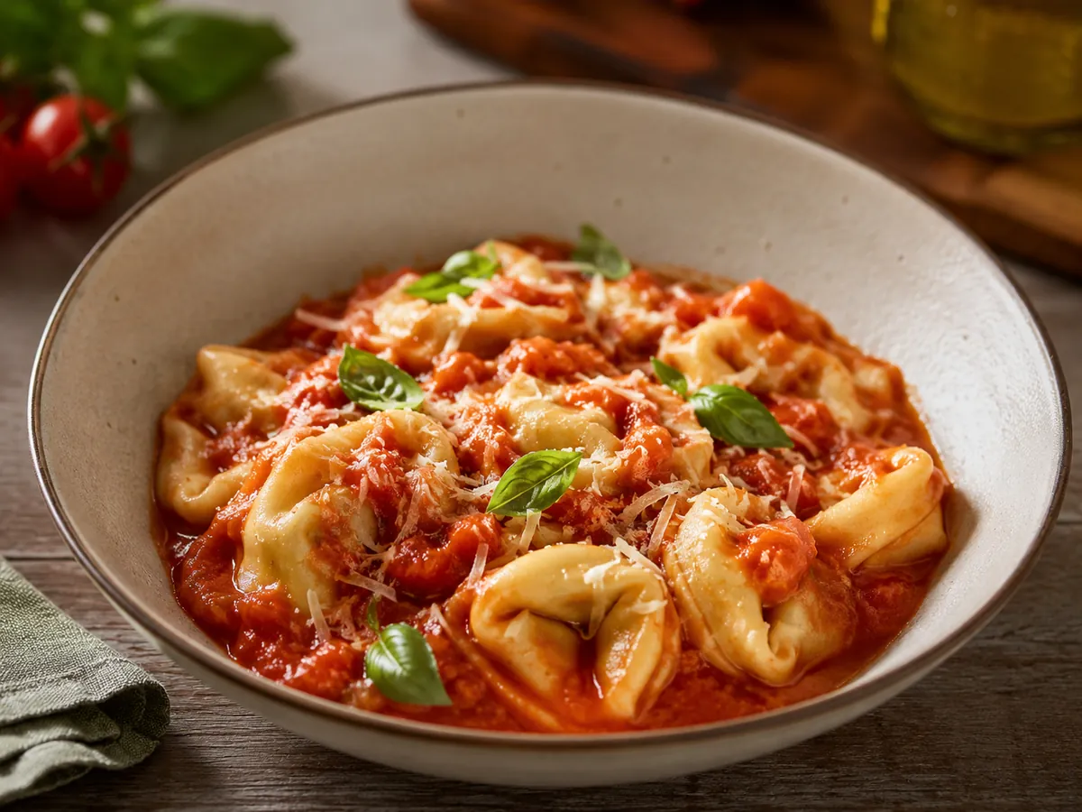 Capeletti ao Molho de Tomate