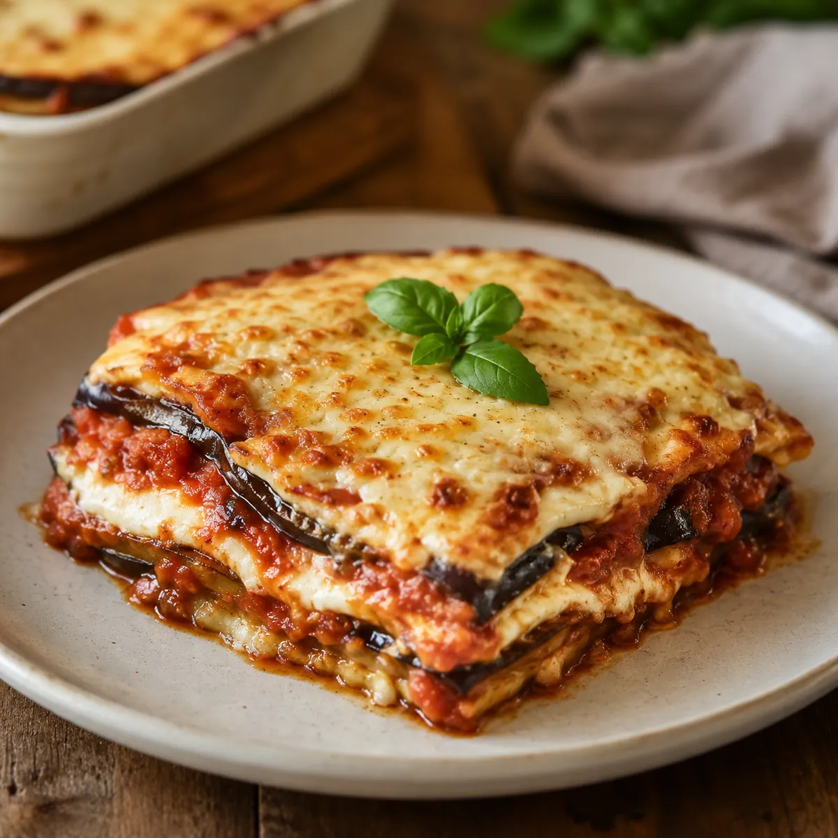 Lasanha de Berinjela Sem Carne