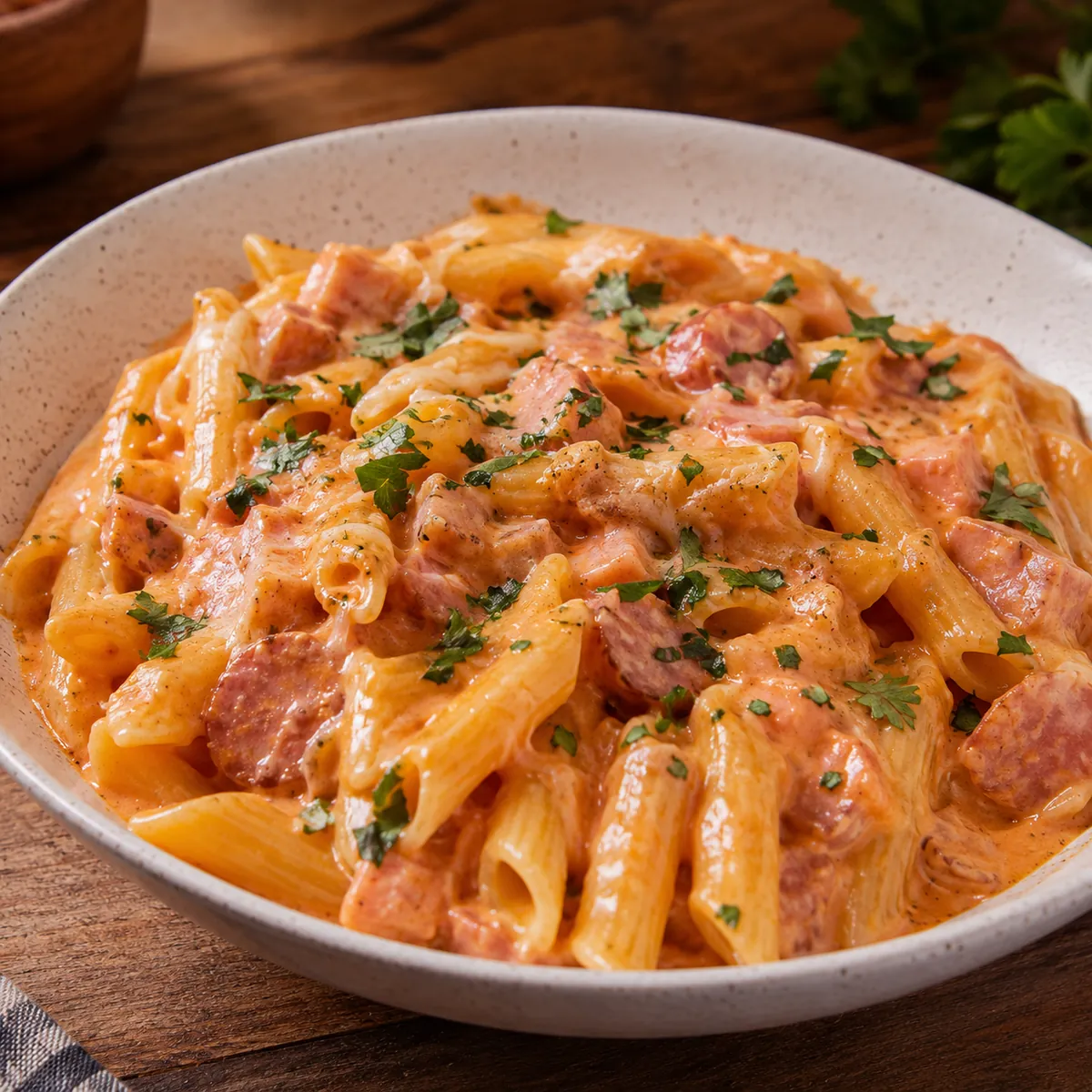 Macarrão Cremoso na Panela de Pressão