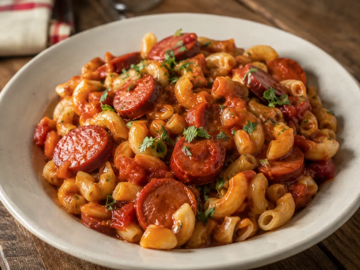 Macarrão com Salsichas
