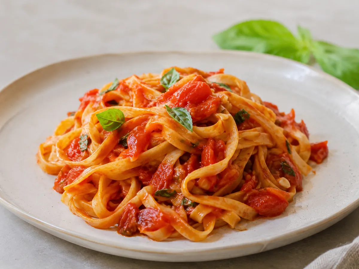Talharim ao Molho de Tomate Fresco