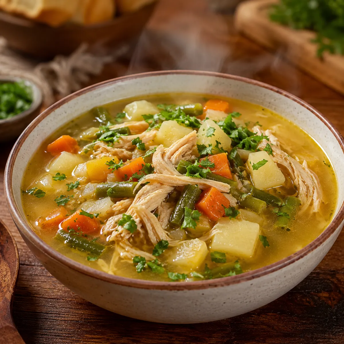 Sopa de Frango com Legumes